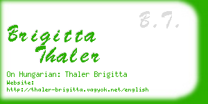brigitta thaler business card